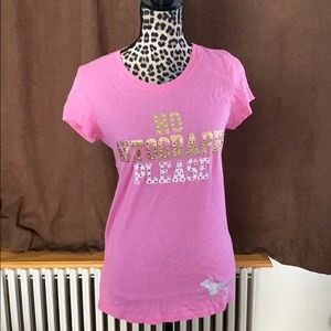 Pink No Autographs Please fitted tee